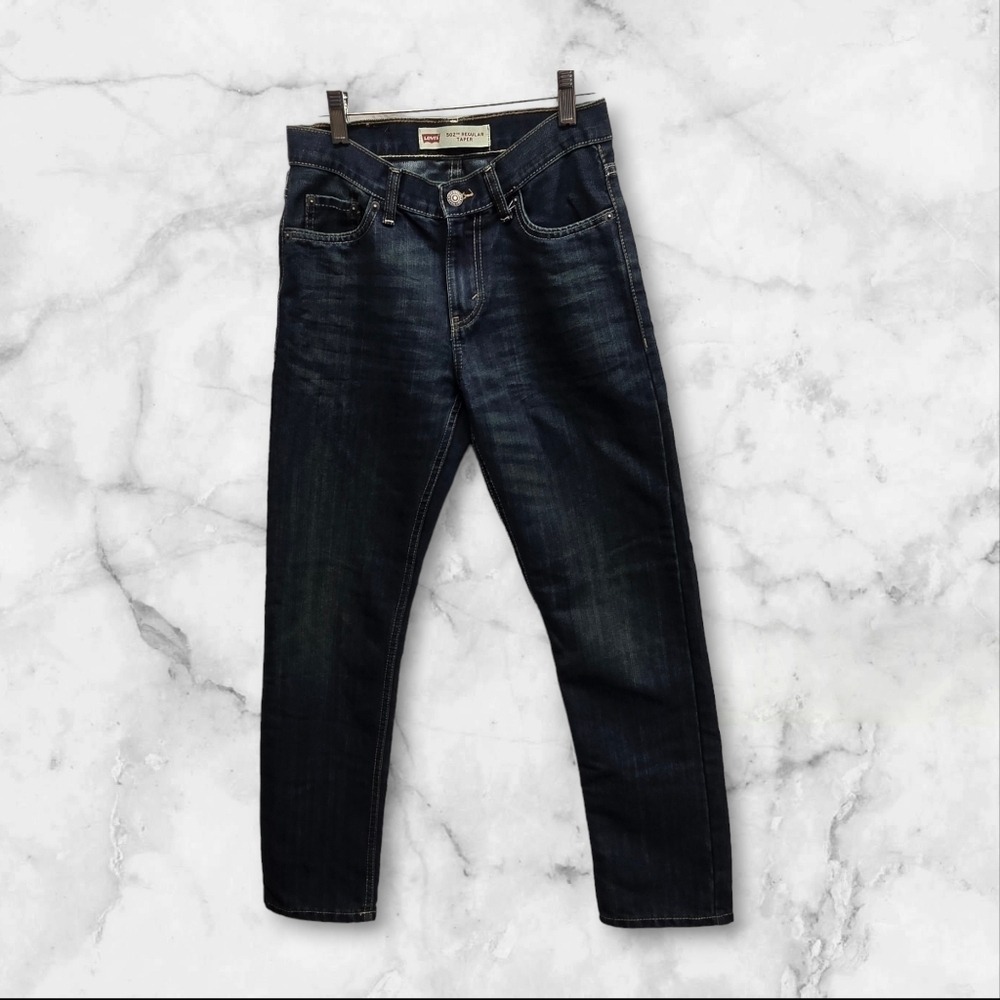 Levi's Boy's 502 Regular Taper Blue Jeans Size‎ 14 Reg Youth